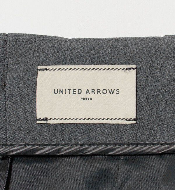 UNITED ARROWS「ダブルクロス スリムパンツ ‐ストレッチ ウォッシャブル‐」|スラックス|