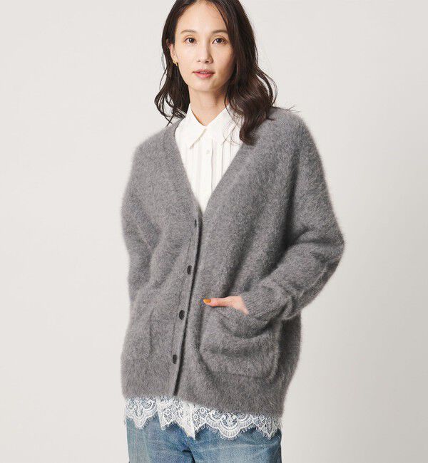 UNITED ARROWS「フォックスカシミヤ ミドル カーディガン」|カーディガン|