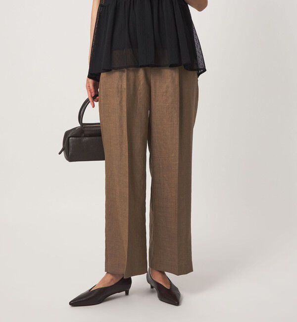 UNITED ARROWS green label relaxing「［size SHORT/TALLあり］トリアセ ストレート パンツ UVカット 通気性」|スラックス|MOCA