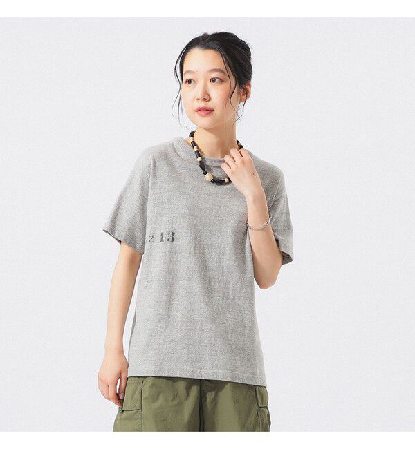 BEAMS SELECTION for WOMEN「【別注】WAREHOUSE & CO. / ステンシル13 Tシャツ」|Tシャツ・カットソー|