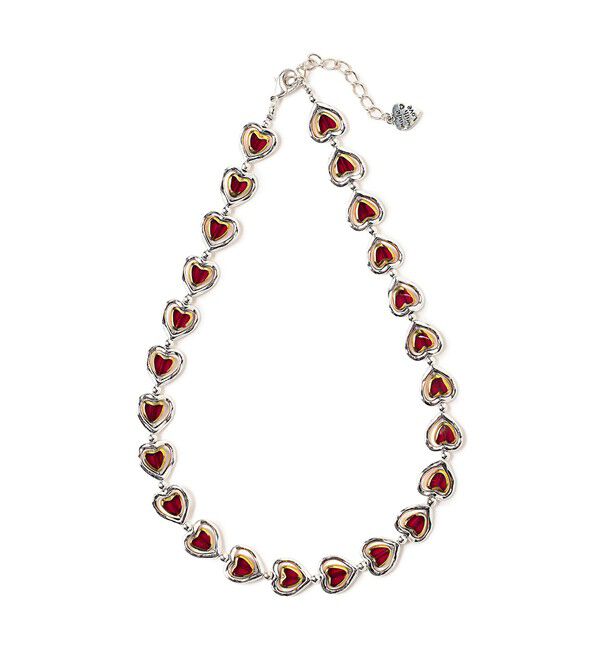BEAMS SELECTION for WOMEN「Otro Accesorio / ハート レイヤード ネックレス」|ネックレス|RED