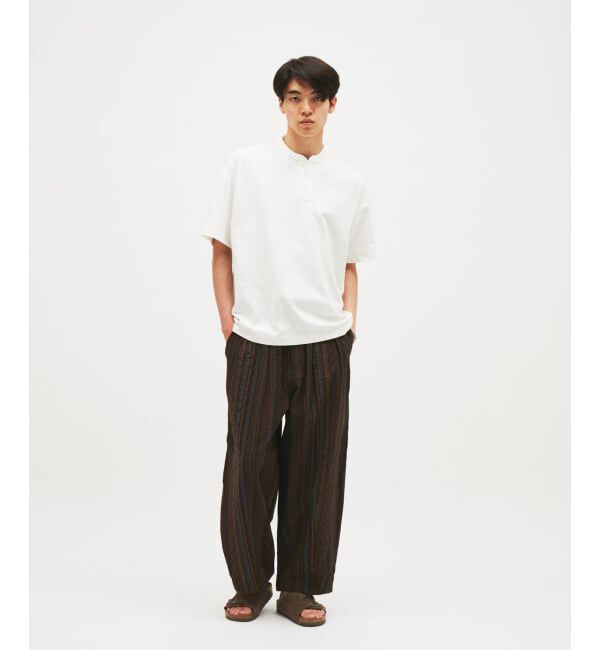 JOURNAL STANDARD「ストライプ ジャガード ワイド パンツ」|その他|
