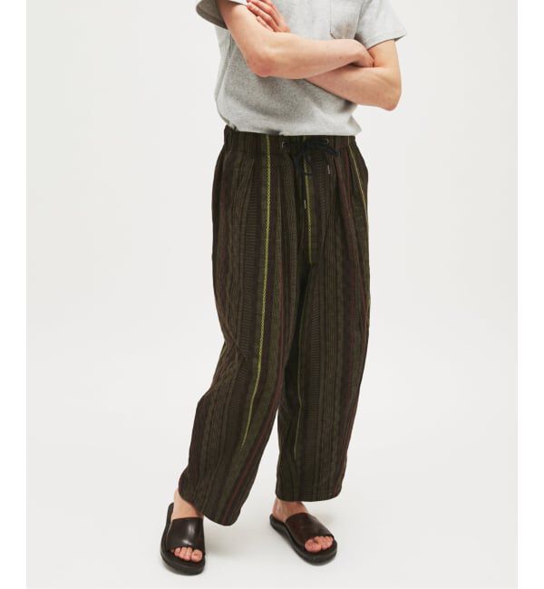 JOURNAL STANDARD「ストライプ ジャガード ワイド パンツ」|その他|