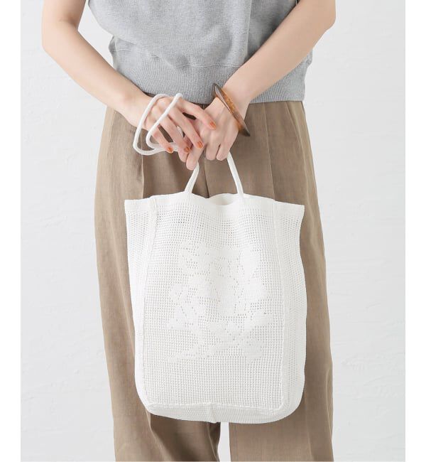 journal standard L'essage「NANANITA/ナナニータ ROSE CROCHET BAG バッグ」|ハンドバッグ|