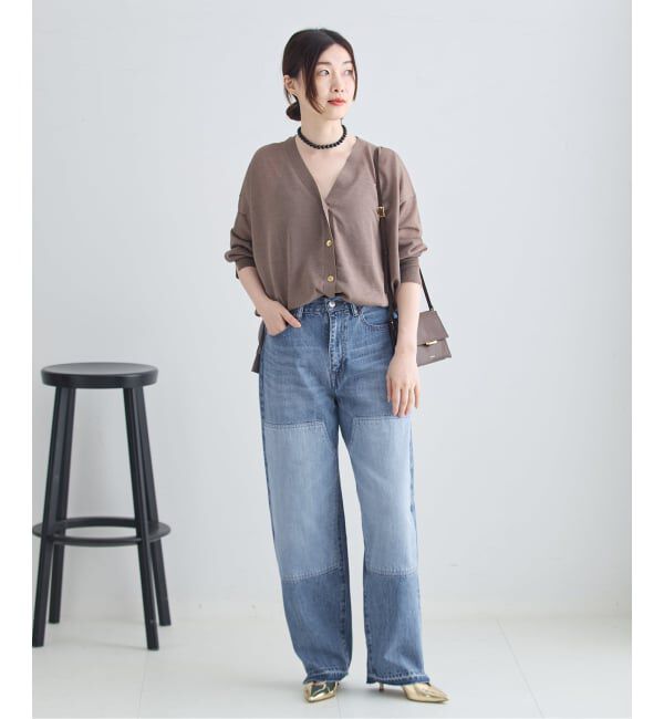 journal standard L'essage「ダブルニーリメイクデニムパンツ」|デニム|