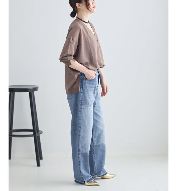 journal standard L'essage「ダブルニーリメイクデニムパンツ」|デニム|
