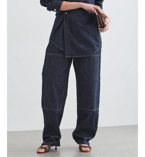 journal standard L'essage「ダブルニーリメイクデニムパンツ」|デニム|