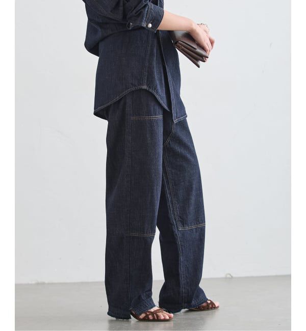 journal standard L'essage「ダブルニーリメイクデニムパンツ」|デニム|