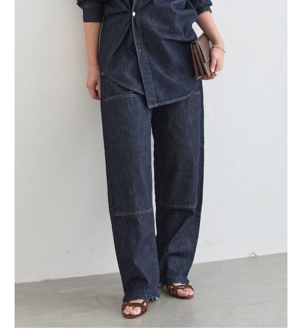 journal standard L'essage「ダブルニーリメイクデニムパンツ」|デニム|