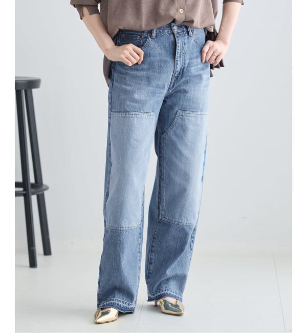 journal standard L'essage「ダブルニーリメイクデニムパンツ」|デニム|