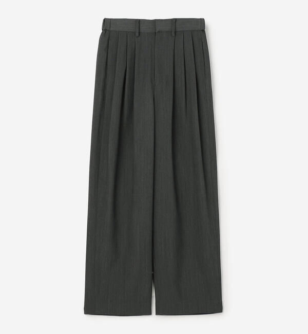 Morris & Sons「MORRIS & SONS | 3タック ワイドパンツ WOMEN」|その他|GREY