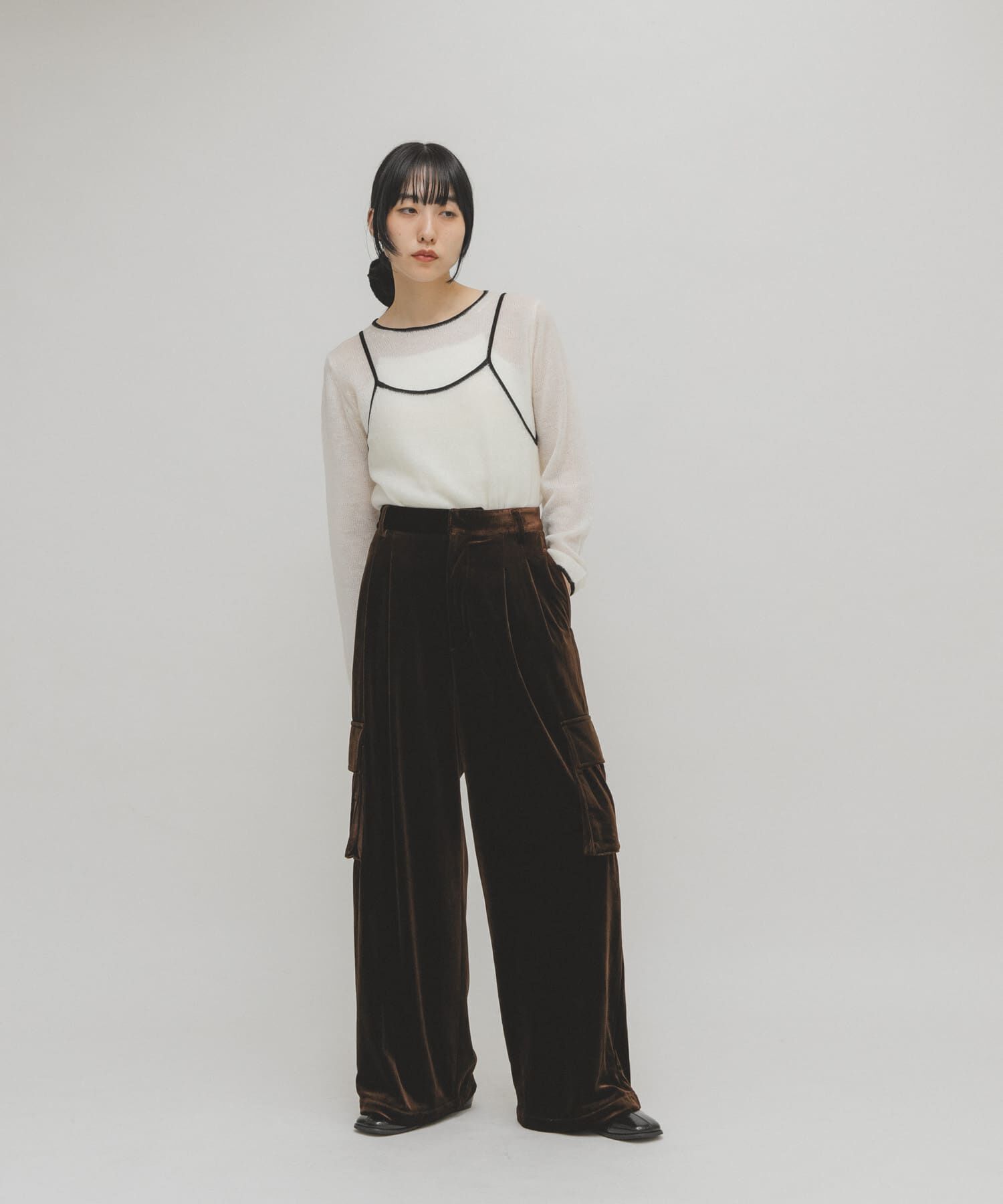  「ベロアカーゴパンツ」|その他|