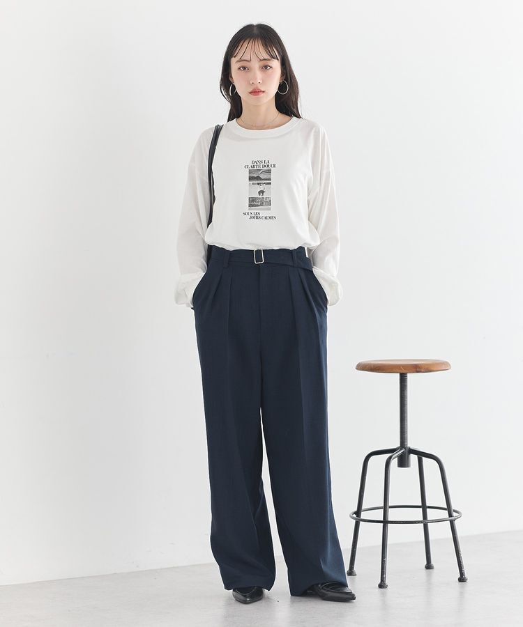 earth music&ecology「【セットアップ対応】アソートツータックベルトパンツ」|その他|