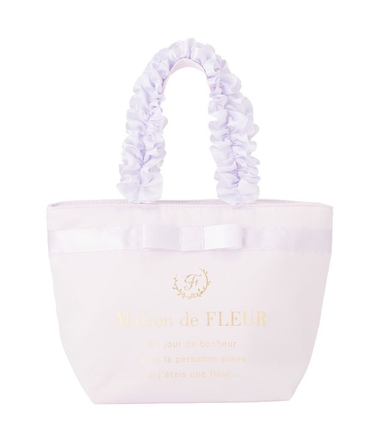 Maison de FLEUR「【Sサイズ】ブランドロゴフリルハンドルトートSバッグ」|トートバッグ|
