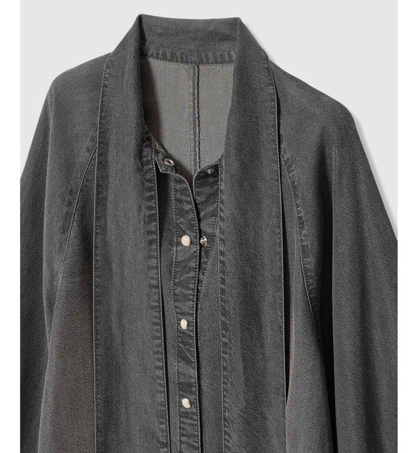 allureville「〈WEB・一部店舗別注〉デニムボウブラウス」|シャツ・ブラウス|