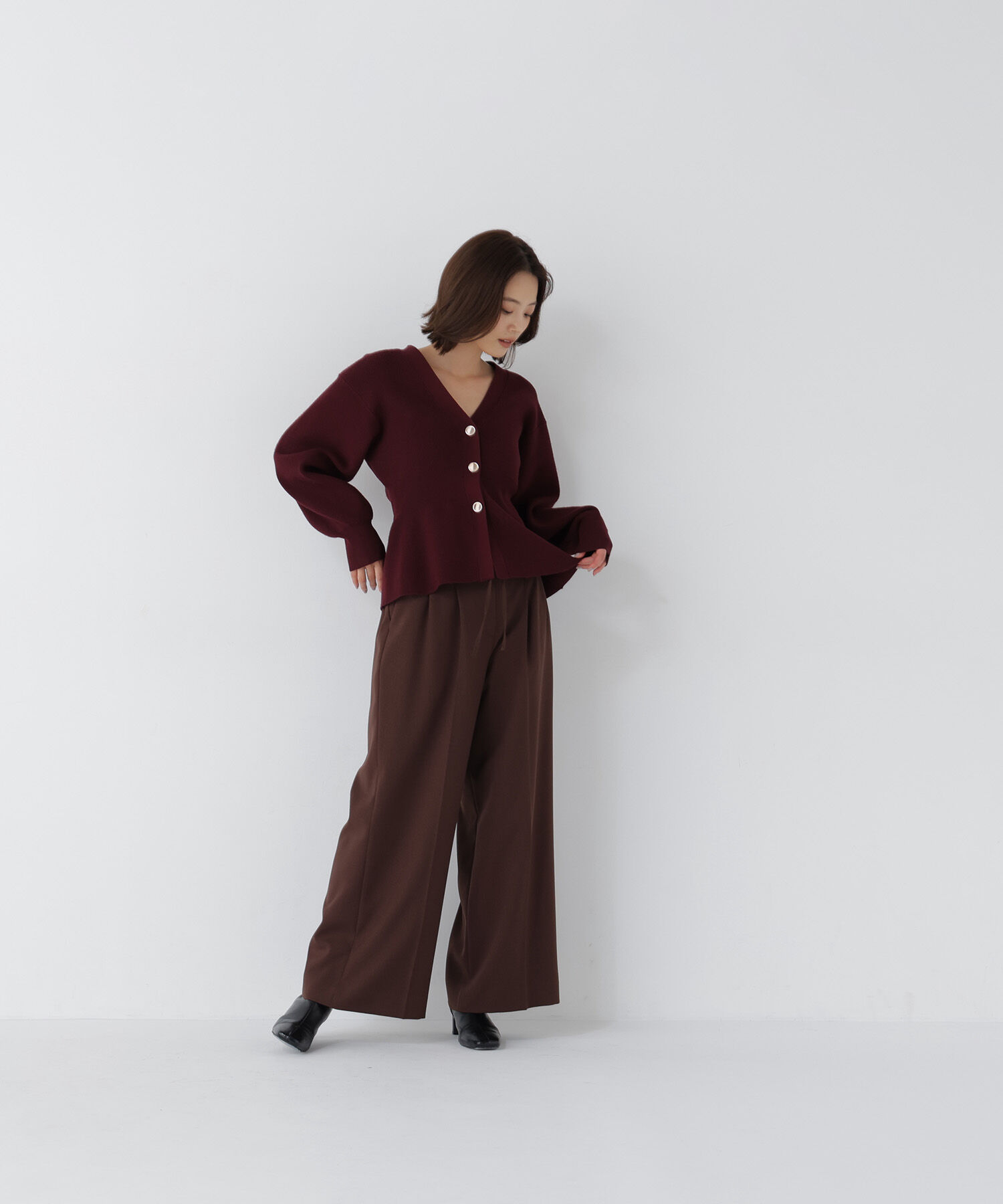  「＜CLASSY.11月号掲載＞ダブルベルトワイドパンツ」|その他|