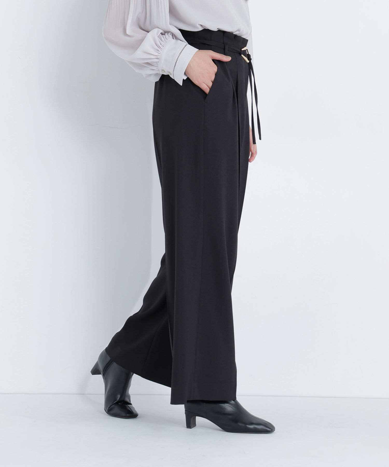  「＜CLASSY.11月号掲載＞ダブルベルトワイドパンツ」|その他|