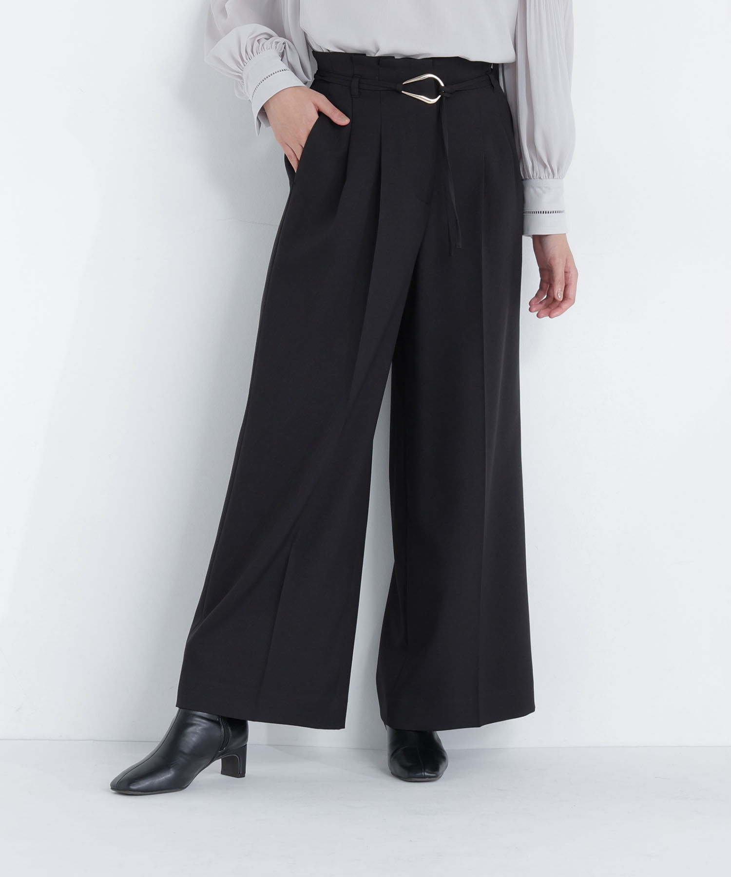  「＜CLASSY.11月号掲載＞ダブルベルトワイドパンツ」|その他|