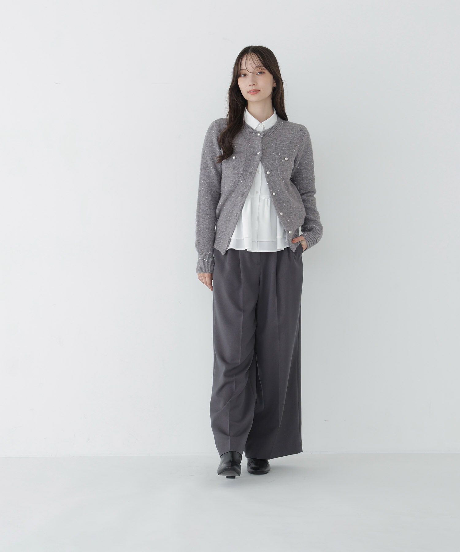 「＜CLASSY.11月号掲載＞ダブルベルトワイドパンツ」|その他|