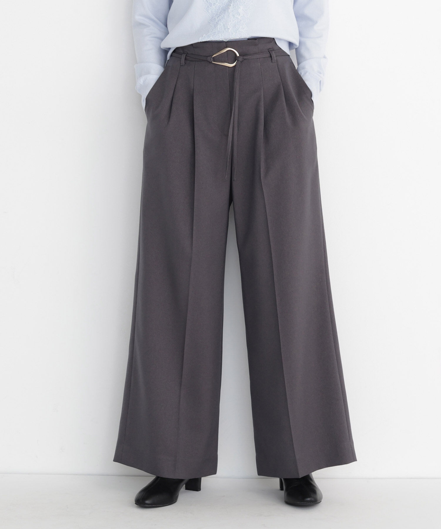  「＜CLASSY.11月号掲載＞ダブルベルトワイドパンツ」|その他|