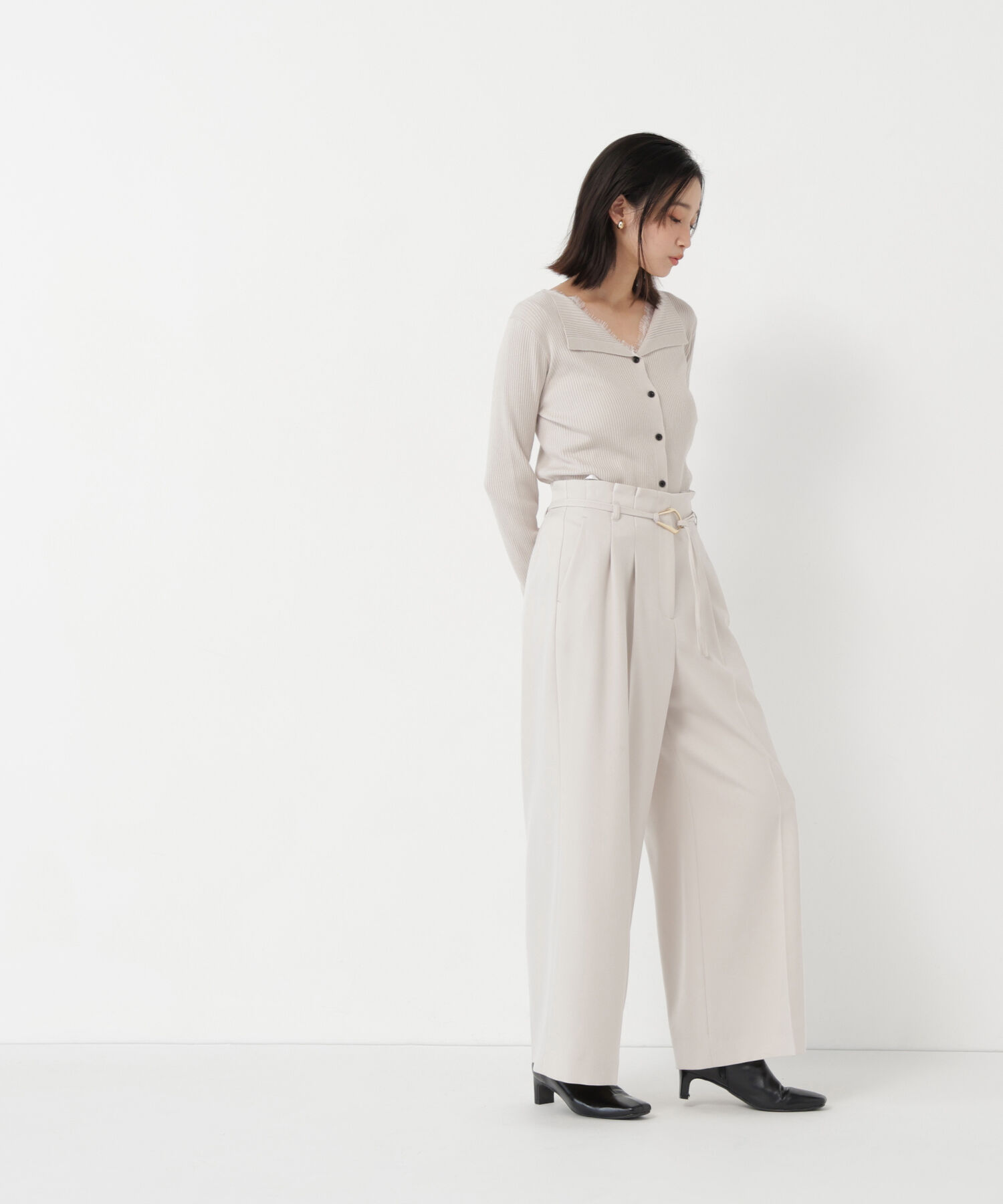  「＜CLASSY.11月号掲載＞ダブルベルトワイドパンツ」|その他|