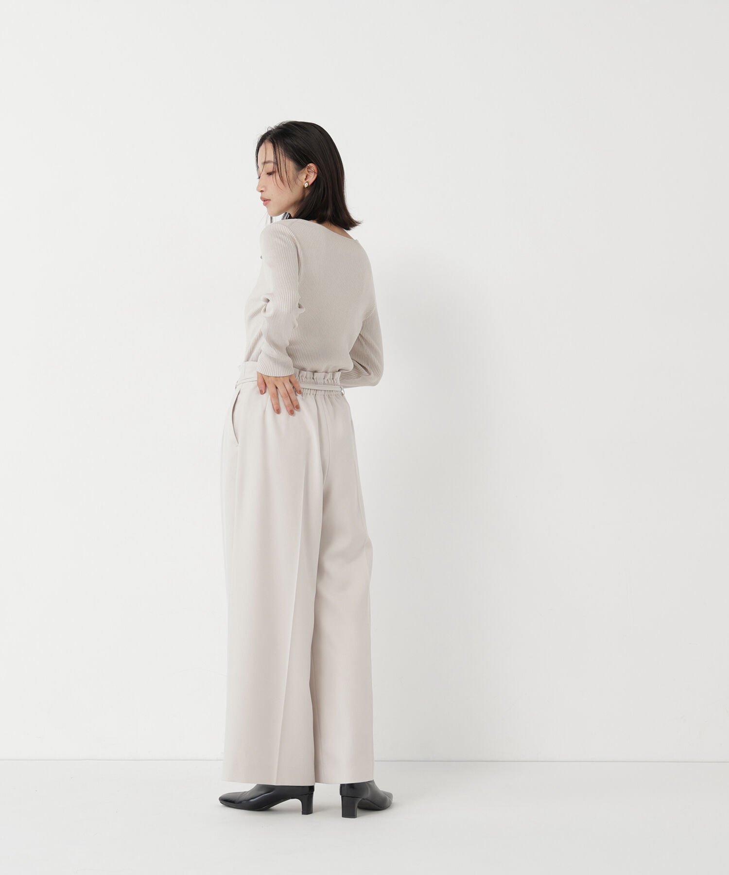  「＜CLASSY.11月号掲載＞ダブルベルトワイドパンツ」|その他|