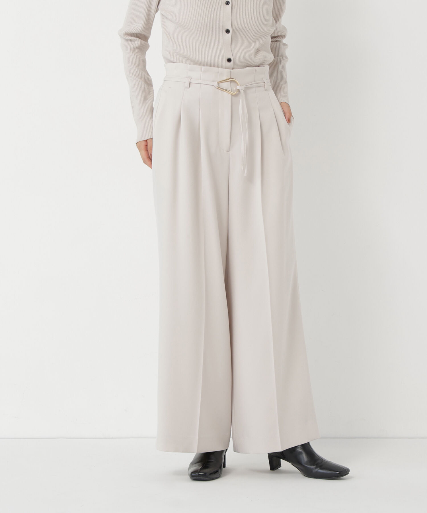 「＜CLASSY.11月号掲載＞ダブルベルトワイドパンツ」|その他|