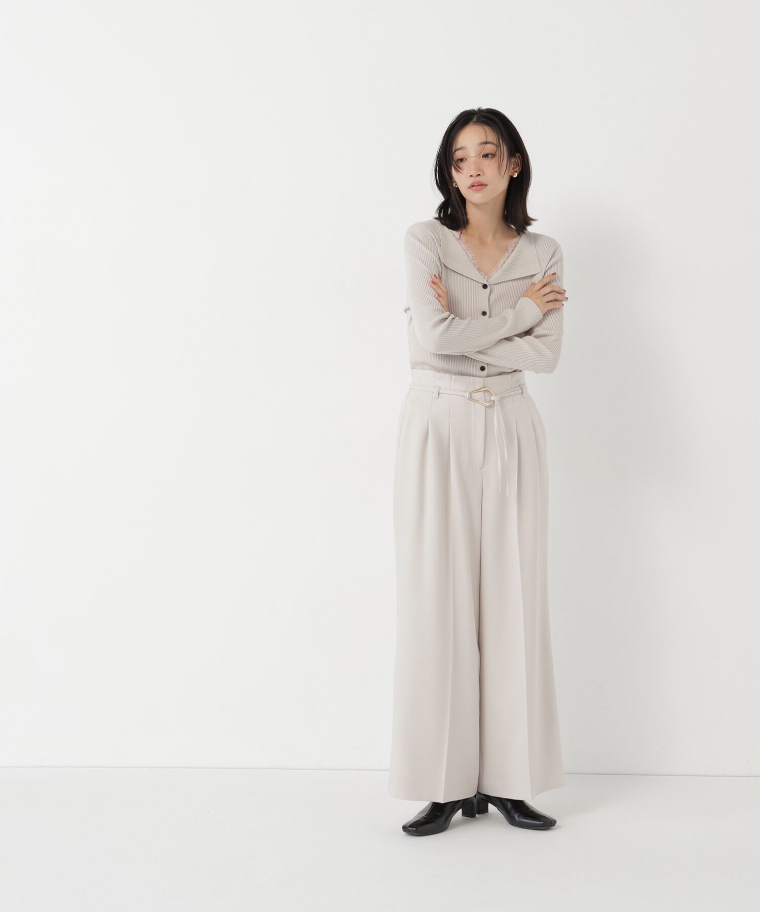  「＜CLASSY.11月号掲載＞ダブルベルトワイドパンツ」|その他|