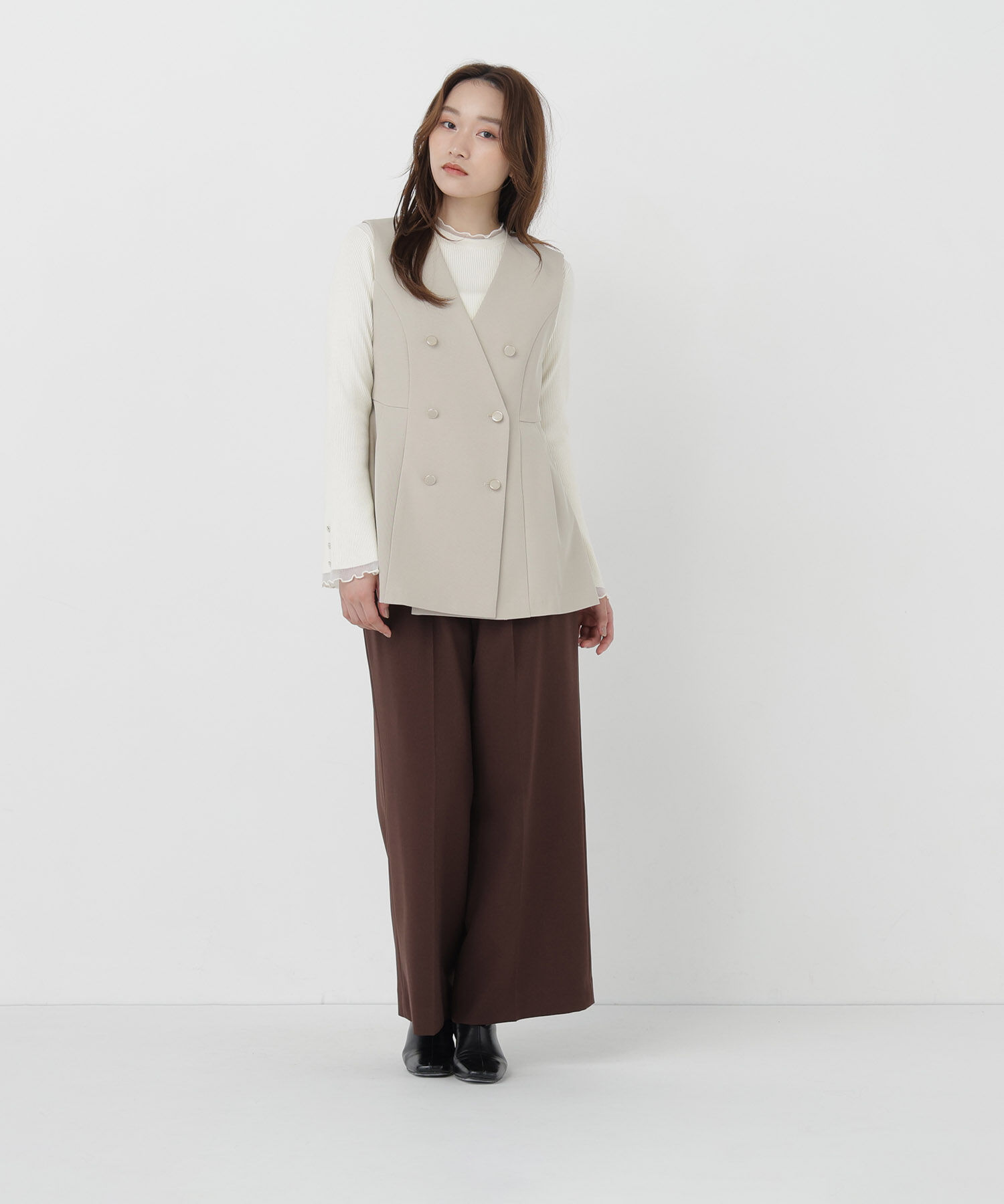  「＜CLASSY.11月号掲載＞ダブルベルトワイドパンツ」|その他|