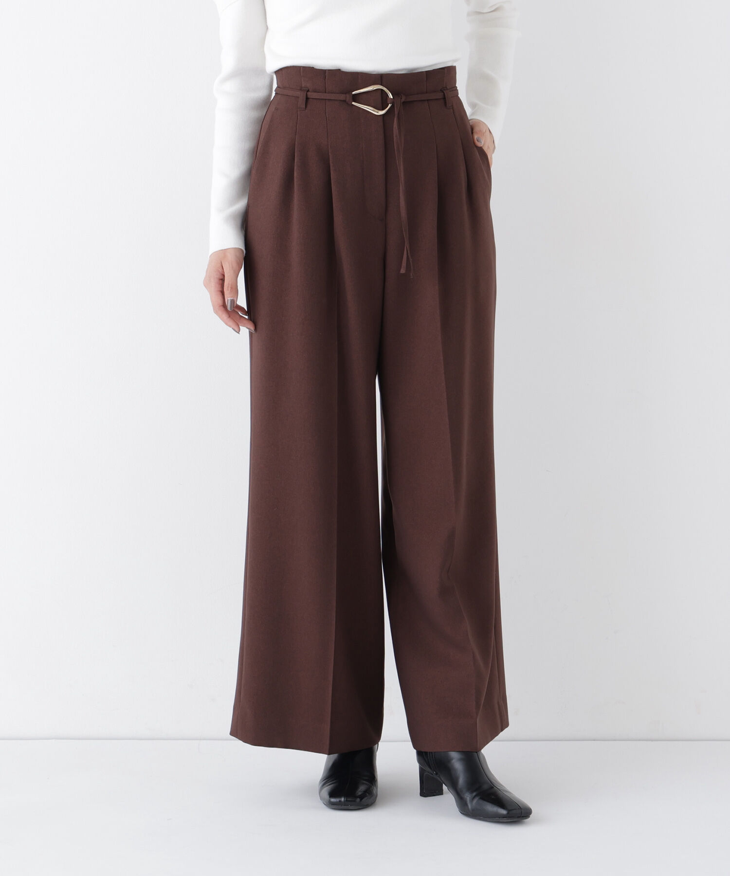  「＜CLASSY.11月号掲載＞ダブルベルトワイドパンツ」|その他|