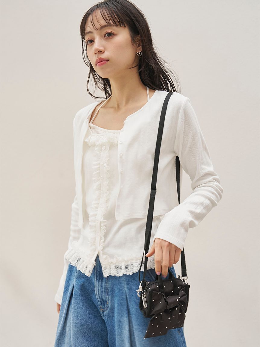 SNIDEL「【SNIDEL&times;LeSportsac】LG BOW MICRO BAG」|ショルダー・メッセンジャー|