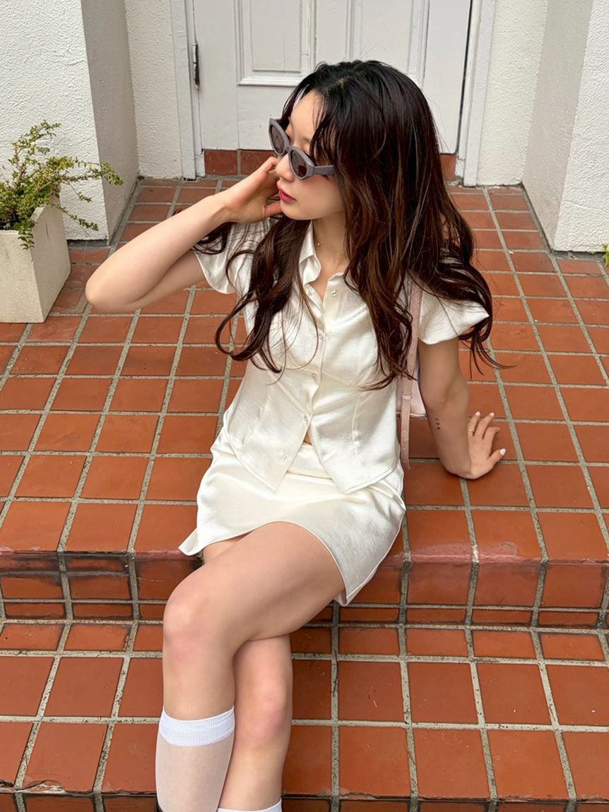 LILY BROWN「サテンミニスカショートパンツ」|その他|