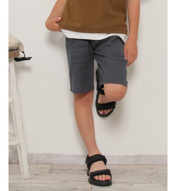 ikka kids「ストレッチパナマハーフパンツ（120~160cm）」|その他|チャコール