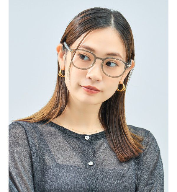  「Zoff｜UNITED ARROWS メガネ | [Casual] 伊達メガネ 度付き ユナイテッドアローズ   レンズ交換券付」|メガネ|グレー