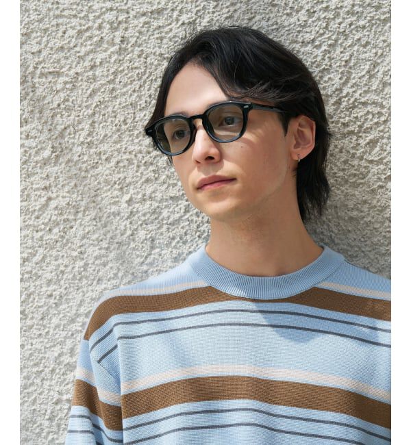  「【WEB限定】SUNCUTGlasses/UV100%CUT ウェリントン型サングラス | カラーレンズ 太縁 紫外線対策 UVカット」|サングラス|