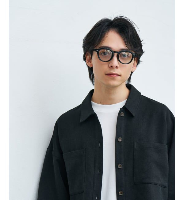  「【WEB限定】SUNCUTGlasses/UV100%CUT ウェリントン型サングラス | カラーレンズ 太縁 紫外線対策 UVカット」|サングラス|ブラック系その他1