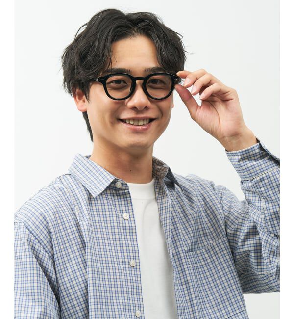  「【WEB限定】SUNCUTGlasses/UV100%CUT ウェリントン型サングラス | カラーレンズ 太縁 紫外線対策 UVカット」|サングラス|