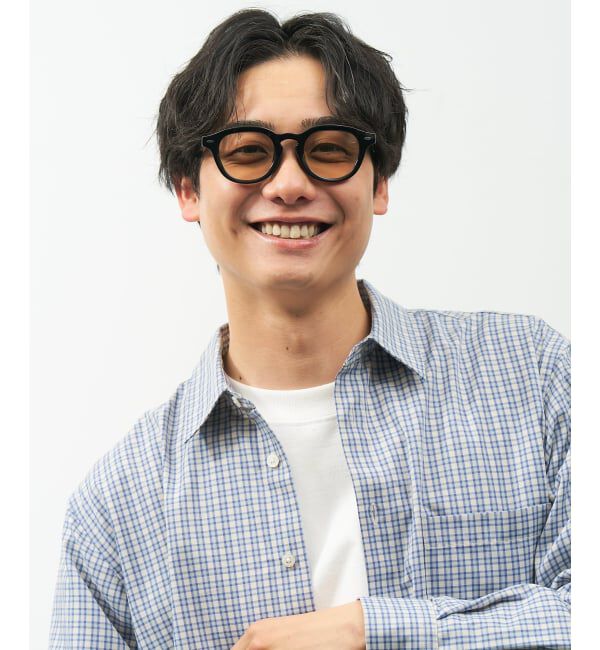  「【WEB限定】SUNCUTGlasses/UV100%CUT ウェリントン型サングラス | カラーレンズ 太縁 紫外線対策 UVカット」|サングラス|