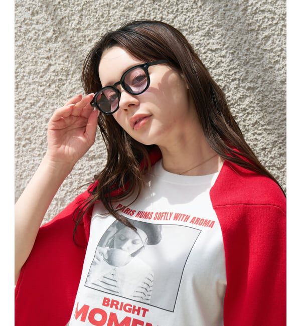  「【WEB限定】SUNCUTGlasses/UV100%CUT ウェリントン型サングラス | カラーレンズ 太縁 紫外線対策 UVカット」|サングラス|