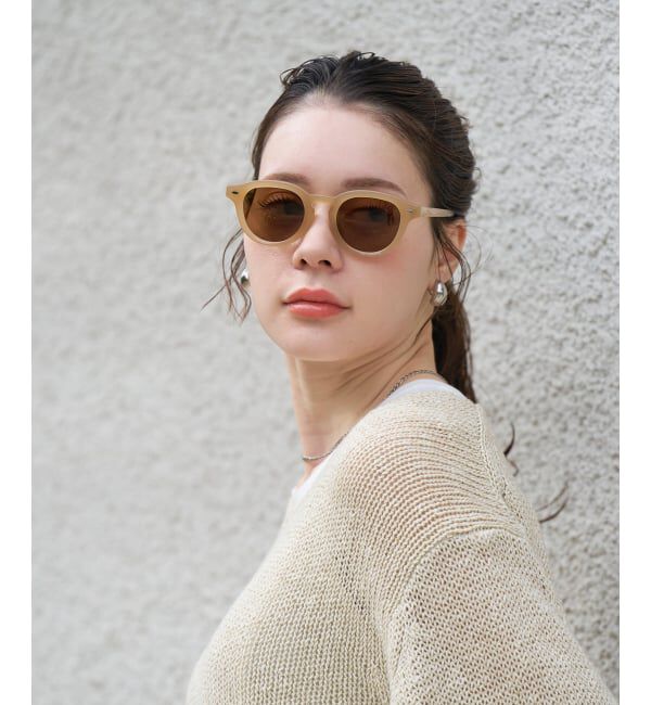  「【WEB限定】SUNCUTGlasses/UV100%CUT ウェリントン型サングラス | カラーレンズ 太縁 紫外線対策 UVカット」|サングラス|