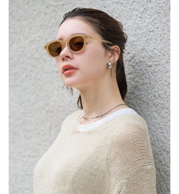  「【WEB限定】SUNCUTGlasses/UV100%CUT ウェリントン型サングラス | カラーレンズ 太縁 紫外線対策 UVカット」|サングラス|