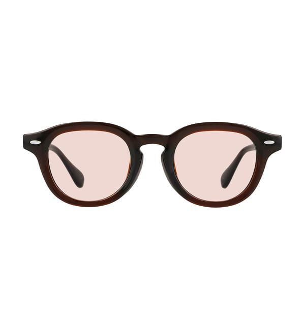  「【WEB限定】SUNCUTGlasses/UV100%CUT ウェリントン型サングラス | カラーレンズ 太縁 紫外線対策 UVカット」|サングラス|