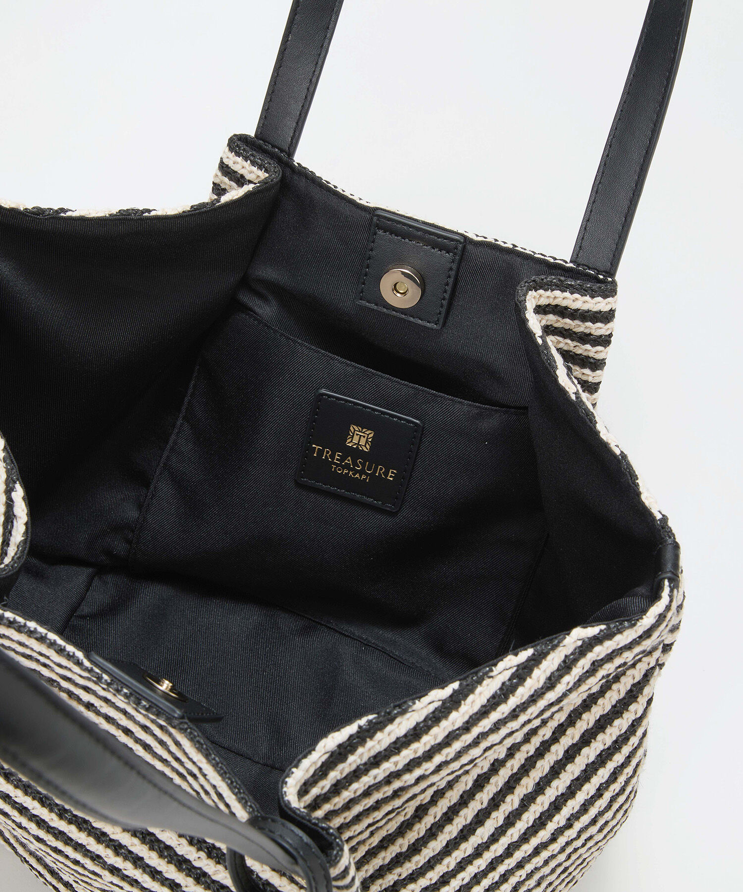 TOPKAPI TREASURE「【TREASURE TOPKAPI】ロングハンドル タック カゴバッグ」|トートバッグ|