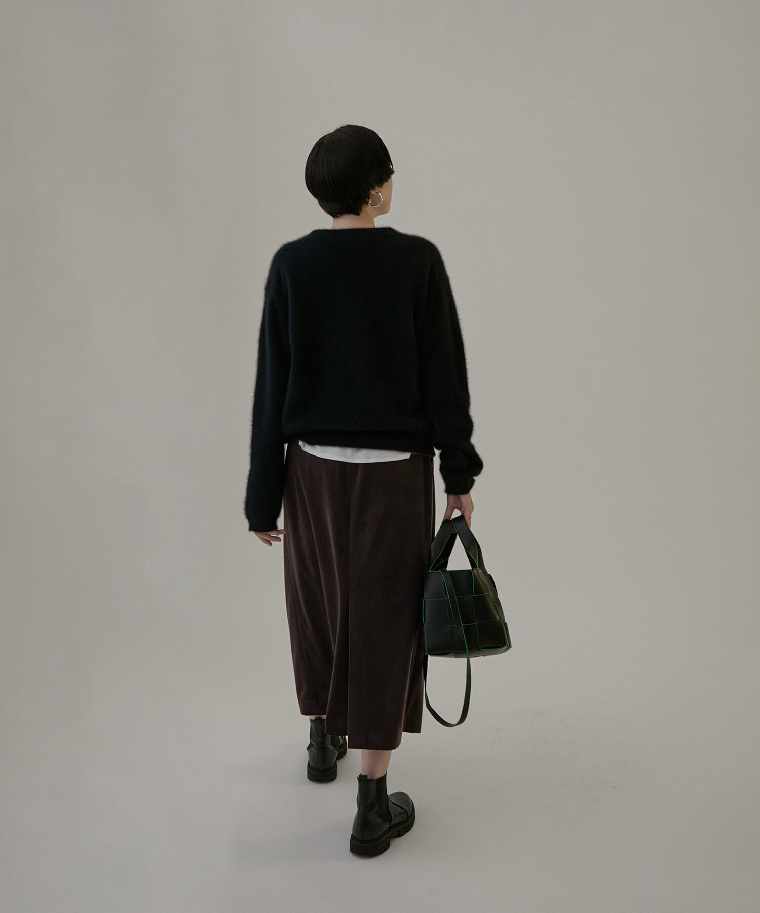 SALON adam et rope'「マイクロベロアツイルタックタイトスカート【洗える】」|スカート|