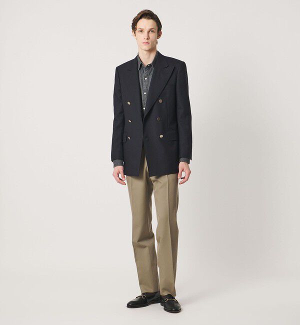 UNITED ARROWS「ネイビー ダブル 6ボタン ブレザー」|テーラードジャケット|