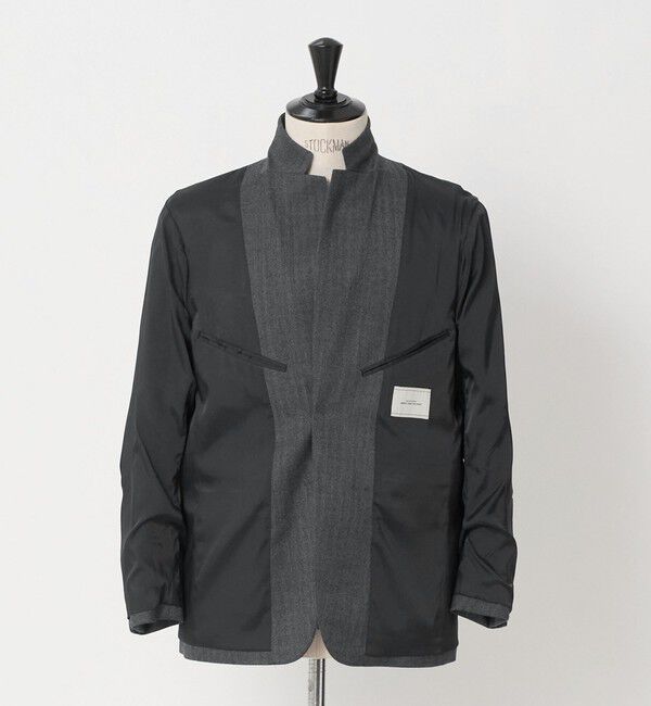 UNITED ARROWS green label relaxing「A+ TWPU ヘリンボーン 2B リラックス セットアップ ジャケット -ストレッチ-」|テーラードジャケット|