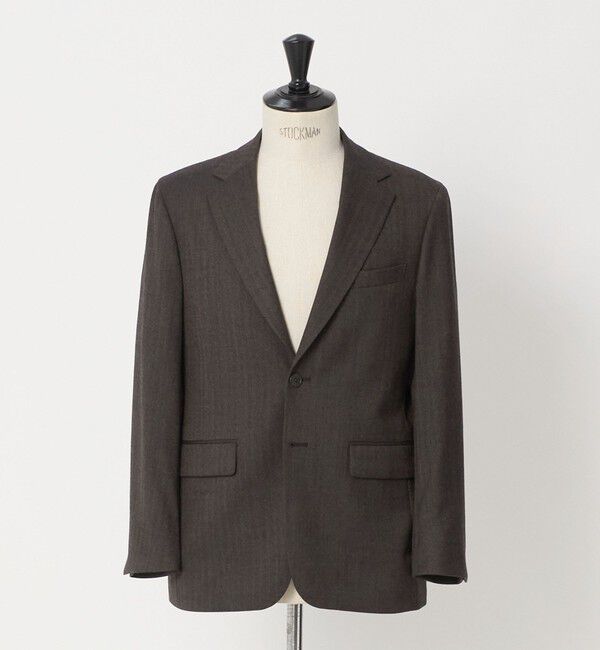 UNITED ARROWS green label relaxing「A+ TWPU ヘリンボーン 2B リラックス セットアップ ジャケット -ストレッチ-」|テーラードジャケット|