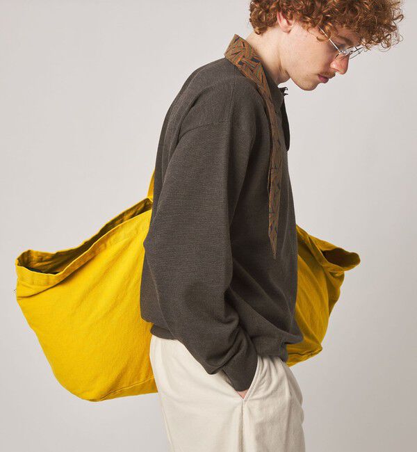 STEVEN ALAN「＜Steven Alan＞ メランジ ウール オープン ニット 2B ポロシャツ」|ニット・セーター|