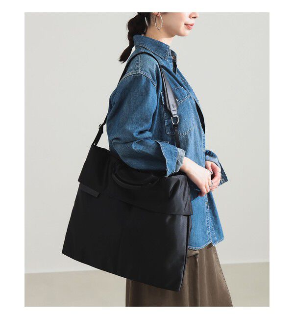 Demi-Luxe BEAMS 「TOFF&LOADSTONE / エアー 2WAY ショルダーバッグ」|トートバッグ|BLACK