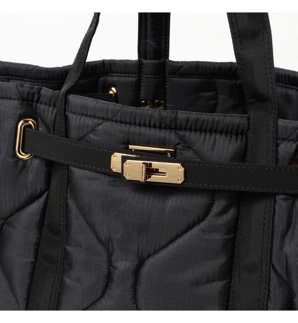 BEAMS SELECTION for WOMEN「sita parantica / クロア付き ナイロン キルト トートバッグ L」|トートバッグ|